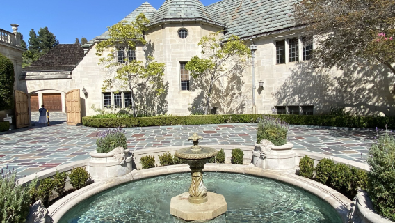 Hollywood Walk of Fame + Beverly Hills + Greystone Mansion & Gardens: The Doheny Estate + Santa Monica State Beach (World cup city tour)