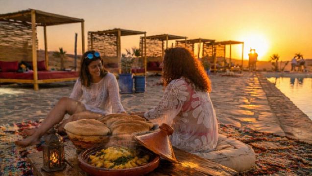 Marrakesh: Agafay Desert Tour with Lunch and Swimming Pool