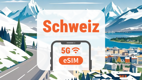 Schweiz 5G eSIM | Dobbelt netværk • Alle AI & TikTok | 1–30 dage | QR-kode