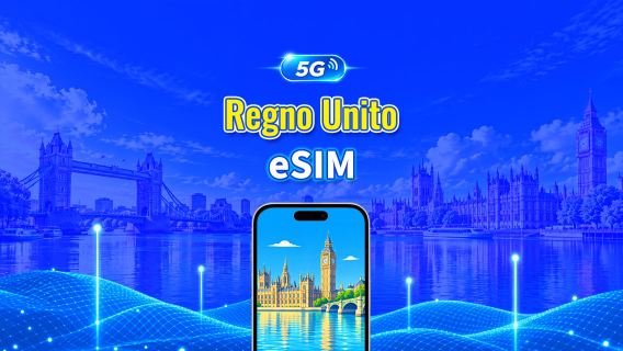 Regno Unito 5G eSIM | 3 reti | Compatibile con AI e TikTok | Pacchetto dati giornaliero/totale | 1–30 giorni | Fatturazione 24 ore | Codice QR