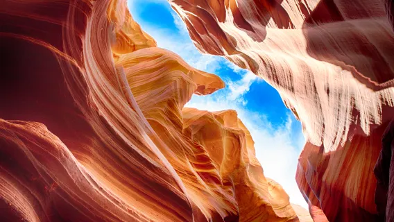 tour di un giorno in bus confortevole all'Antelope Canyon e Horseshoe Bend con pranzo incluso, partenza da Las Vegas