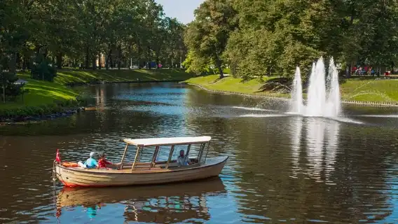 Riga Sightseeing Tour by Canal Boat with Audioguide