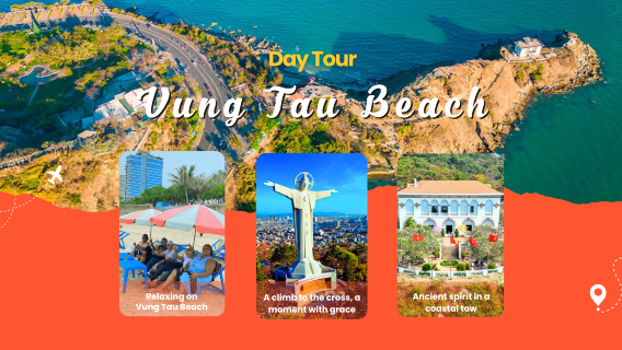 From Ho Chi Minh: Vung Tau Day Trip with Christ the King, White Palace and Local Food