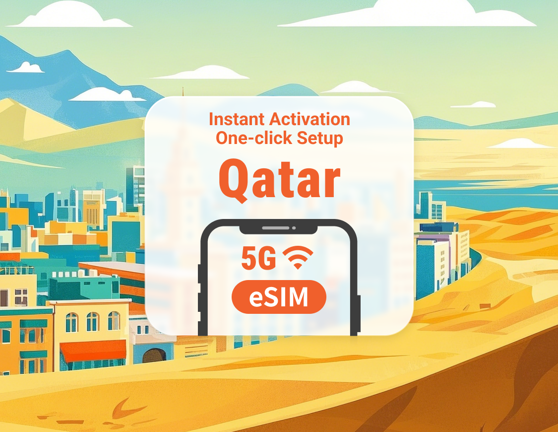 Qatar 5G eSIM | Supports ChatGPT & TikTok | 1–30 Days | Instant QR