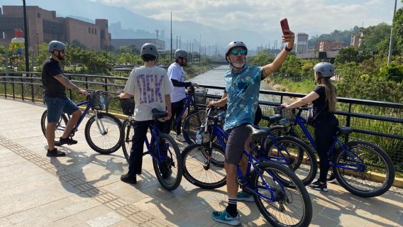 Bike Tour Medellin with Snacks and Local Beer