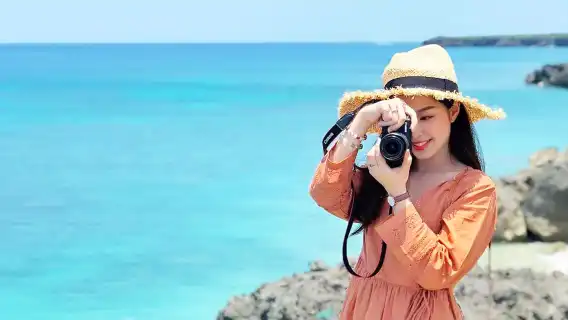 沖繩北部一日遊+美麗海水族館4小時+古宇利島+美國村+含門票