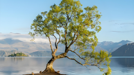 紐西蘭皇后鎮瓦卡蒂普湖+箭鎮+卡瓦勞河+孤獨的樹一日遊