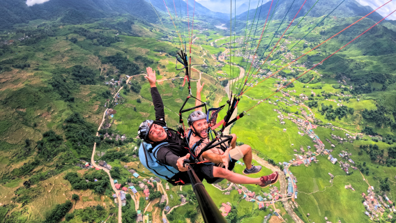 Полет на параплане/парамоторе в Шапе [Приключение с трансфером в обе стороны и камерой GoPro]