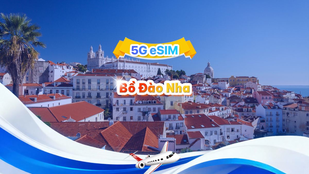 eSIM 5G của Bồ Đào Nha | Gói ngày/Gói tổng thể | 1GB/ngày - tổng cộng 30GB | 1-30 ngày | Hệ thống 24 giờ | QR code