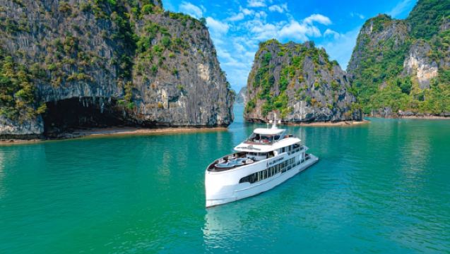 Tour di un giorno nella Baia di Ha Long in Vietnam: Crociera di lusso a 6 stelle [Dolphin Cruise] con Ti Top Island e Grotta delle Meraviglie