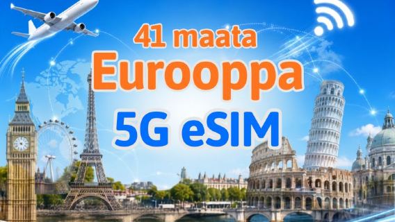 Eurooppa (41 maata) | 5G/4G eSIM | Tuki TikTokille & ChatGPT:lle | Päiväpaketti/liikennepaketti | Luonnollinen päivälaskutus | 1–90 päivää | QR-koodi