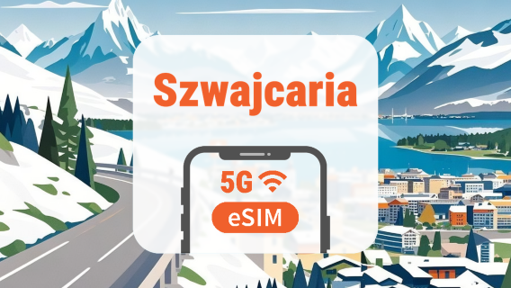 Szwajcaria 5G eSIM | Podwójna sieć • Wszystkie AI & TikTok | 1–30 dni | Kod QR