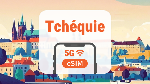 République Tchèque 5G eSIM | Double Réseau • IA & TikTok | 1–30 Jours | Code QR
