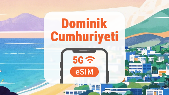 Dominik Cumhuriyeti 5G eSIM | Tüm AI & TikTok | 1–30 Gün | QR Kod