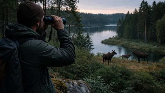 Stockholm: Wildtier-Tour mit Abendessen und kurzer Wanderung