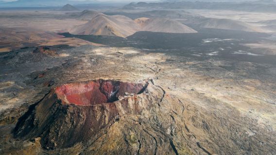 IJsland: Fagradalsfjörður vulkaanwandeling en Sky Hot eendaagse tour|Inclusief ticket voor warmwaterbron+ professionele gids