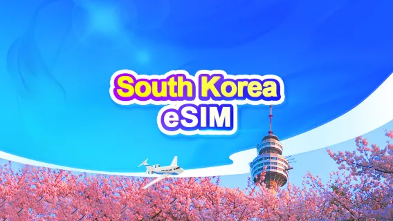 South Korea 5G eSIM | Day Pass/Data Package | 1-30 Days | 24-Hour Billing | QR Code