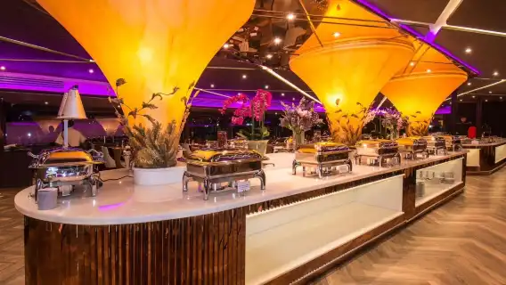 泰國曼谷奧彼林號夜遊湄南河【暹羅天地碼頭】