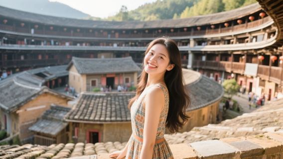 【龍巖出發6/8人團私家團】南靖雲水謠古鎮+永定土樓王一日遊