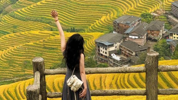 7人小團丨桂林龍脊梯田一日遊·精品團不去長髮村或商務團丨純玩
