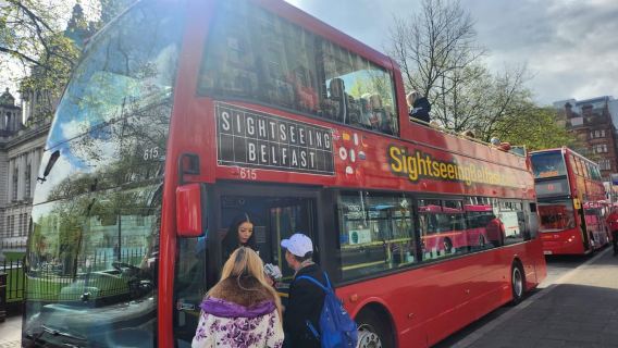 Belfast: Tour xe buýt mui trần Hop-On Hop-Off Belfast
