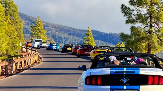 Tour al tramonto sul Monte Teide in quad e in Mustang decappottabile