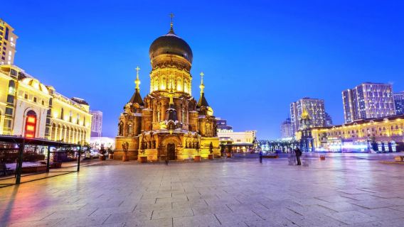 1-day tour in Harbin excluding admission ticket: Saint Sophia square, cathedral, Siberian tiger and Stalin Park