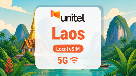 Laos Unitel 5G eSIM | Yerel IP · Tüm AI & TikTok | 5–30 Gün | QR Kod