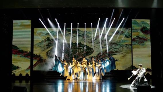 Ningbo Mingzhou art banquet (360° immersive Song dynasty-style performance + ancient-style imperial feast + traditional banquet rituals)