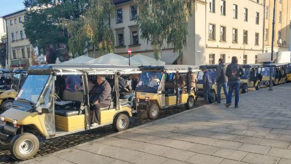 Cracovia: tour del quartiere ebraico e del ghetto in golf cart elettrico