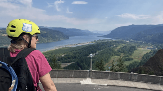 Portland: E-Bike Tour at Multnomah Falls