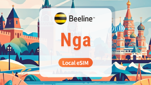 eSIM Beeline Nga | Mạng địa phương, không roaming | 7/10/15 ngày | Mã QR tức thì