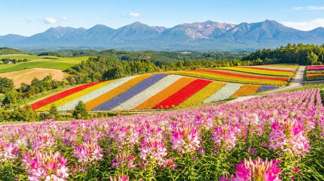花畑トラクター体験付き・北海道富良野の旅 四季彩の丘＋ファーム富田