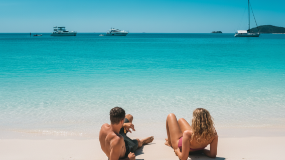 Półdniowa wycieczka rekreacyjna na plażę Whitehaven w archipelagu Whitsunday [podwieczorek/poranna herbata]