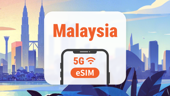 Malaysia 5G eSIM | Trippelnätverk • Alla AI & TikTok | 1–30 dagar | QR-kod