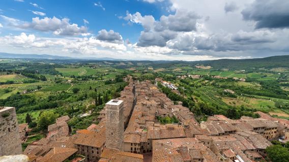 Florence pergi-balik: Bandar seni San Gimignano + Monteriggioni lawatan sewa peribadi
