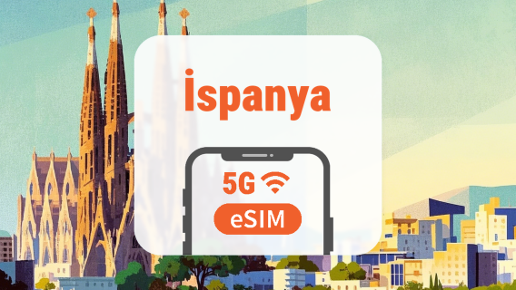 İspanya 5G eSIM | Üçlü Şebeke • Tüm AI & TikTok | 1–30 Gün | QR Kod