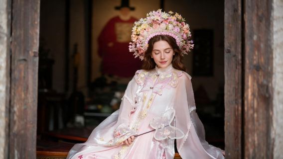 [ChinaGem] Xiamen: Private Fototour mit Blumenschmuck-Kopfschmuck auf Gulangyu