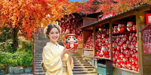 大阪&京都名勝景點打卡丨勝尾寺達摩+京都嵐山美景+金閣寺巡禮