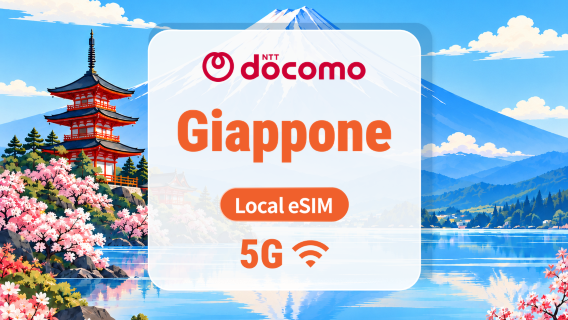 Giappone DOCOMO 5G eSIM | IP Locale • AI & TikTok | 1–30 Giorni | Codice QR