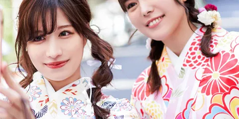 日本東京淺草寺蕾絲/振袖/浴衣和服租賃和服體驗簡易髮型配飾齊全 跟拍攝影 琉璃