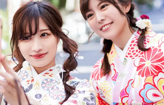 日本東京淺草寺蕾絲/振袖/浴衣和服租賃和服體驗簡易髮型配飾齊全 跟拍攝影 琉璃