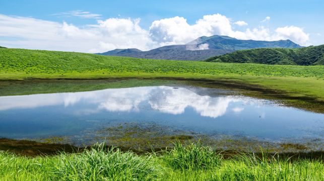 九州風光·贈阿蘇山接駁車：阿蘇火山+草千里騎馬+高千穗一日遊