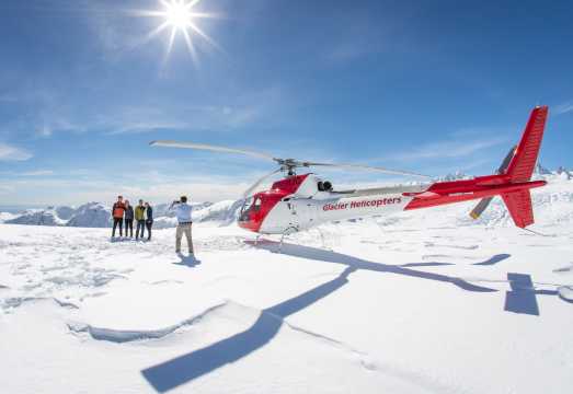 New Zealand Fox Glacier/Franz Josef Glacier/Mount Cook helicopter sightseeing + glacier snow landing