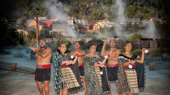 1-day tour from Auckland to Rotorua Maori Village & Waitomo Caves
