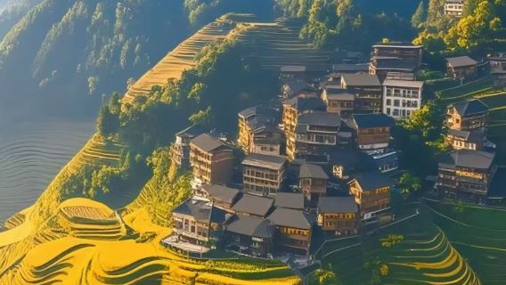 1-4 people Longji Rice Terraces + Huangluo Yao Village + Ping'an Village or Jinkeng (choose one)