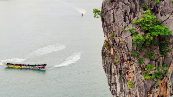 Da Phuket: tour di un giorno intero all'isola di James Bond e in canoa in barca a coda lunga