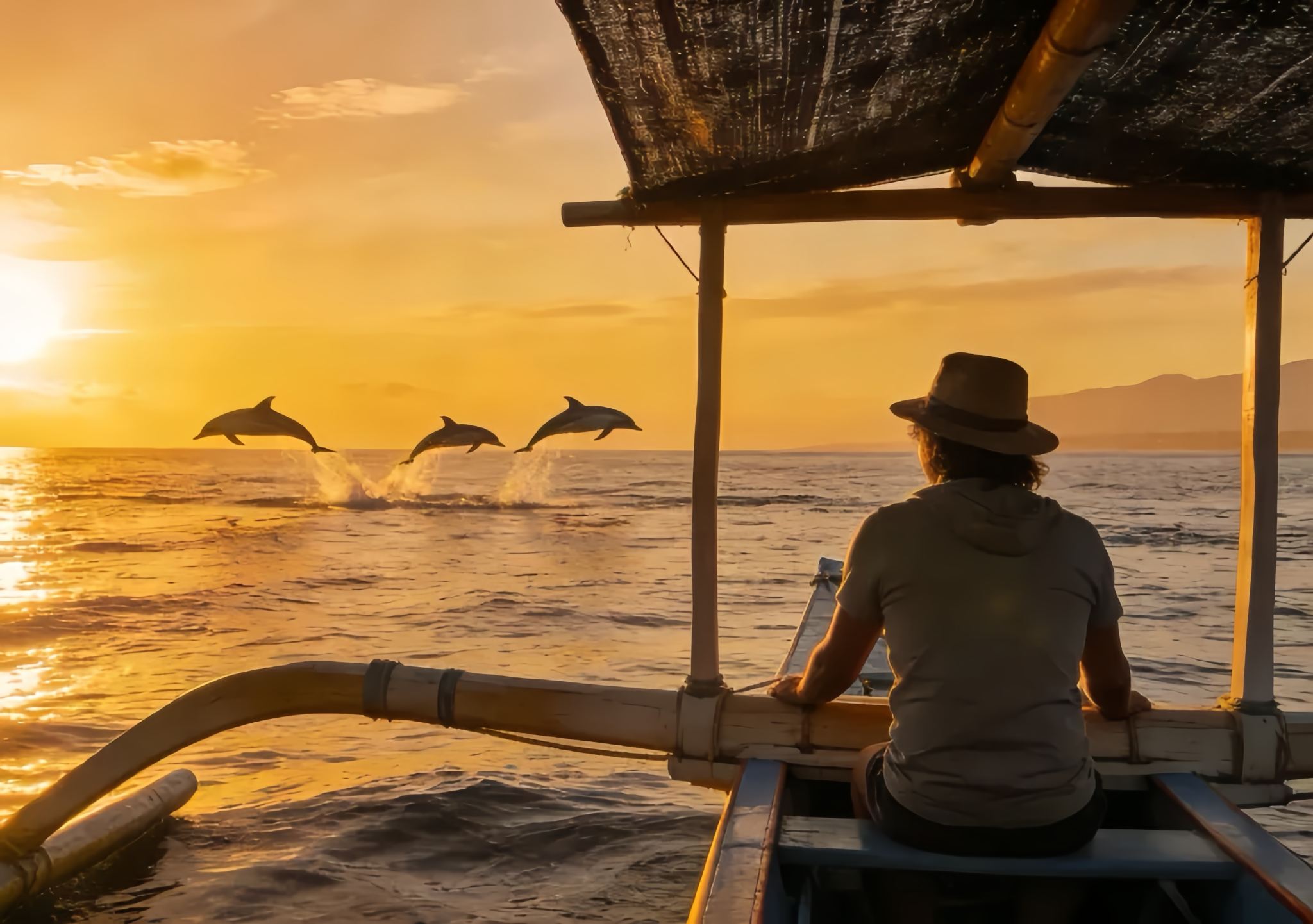 [Special Offer 199] Bali Lovina Dolphin Watching Day Tour | Optional Snorkeling, Sea Fishing, ATV, Rafting