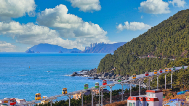 釜山海雲台ブルーライン公園【スカイカプセル＆ビーチ列車の切符】
