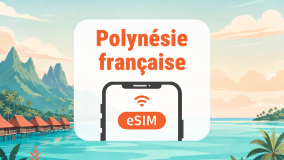 Polynésie française eSIM | IA & TikTok | 1–30 Jours | Code QR
